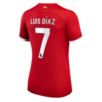 Zenski Nogometni Dres Liverpool Luis Diaz #7 Domaci 2023-24 Kratak Rukav